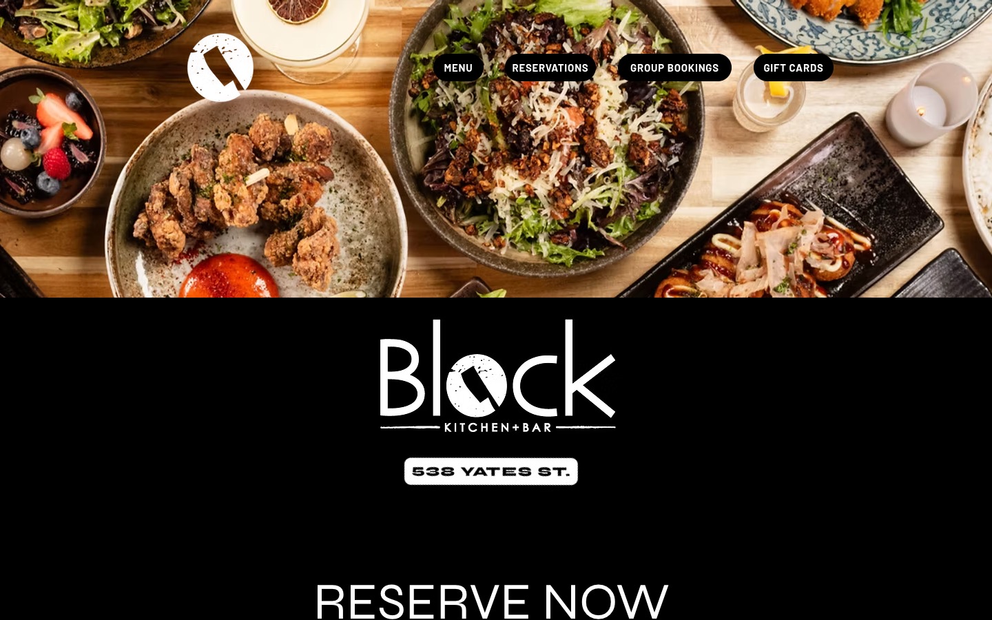 The current homepage